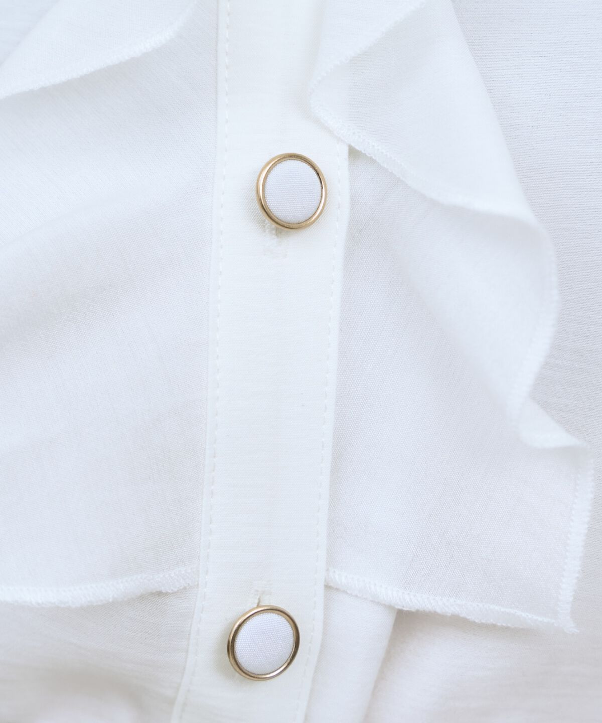 アンドクチュール「フレンチスリーブラッフルブラウス」|シャツ・ブラウス|