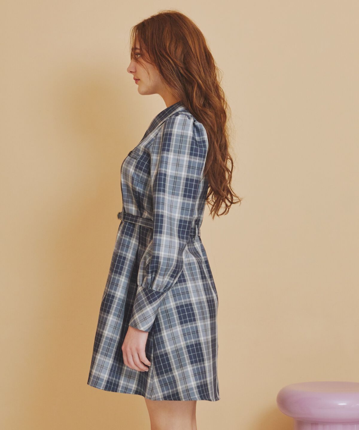REDYAZEL「チェックミニシャツワンピース」|ワンピース|