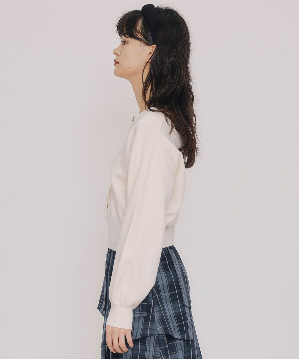 REDYAZEL「アシメカットデザインニットプルオーバー」|ニット・セーター|