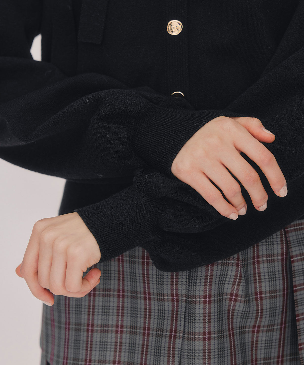 REDYAZEL「アシメカットデザインニットプルオーバー」|ニット・セーター|