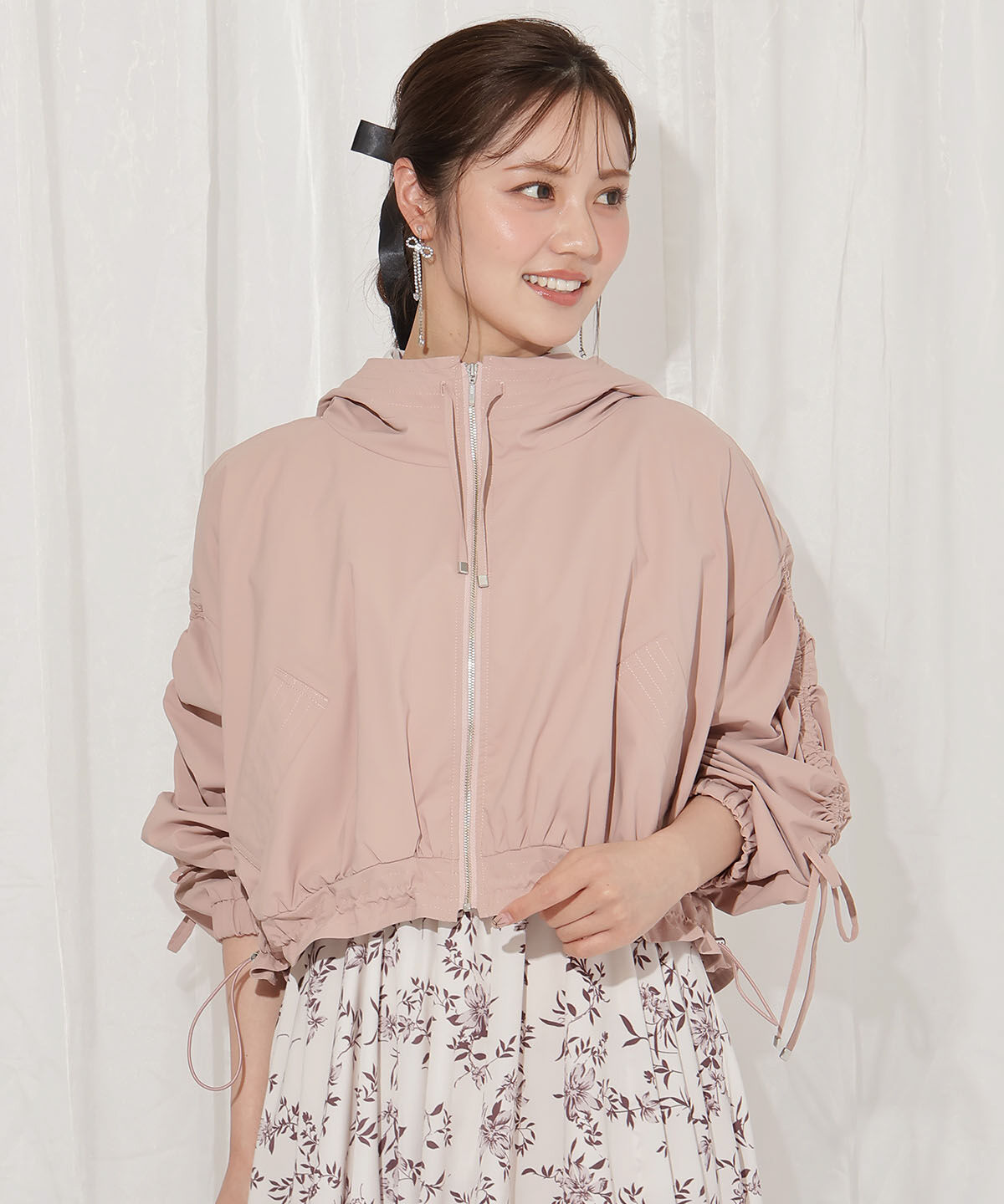 WILLSELECTION「ボリュームスリーブショートブルゾン」|ブルゾン・スタジャン|