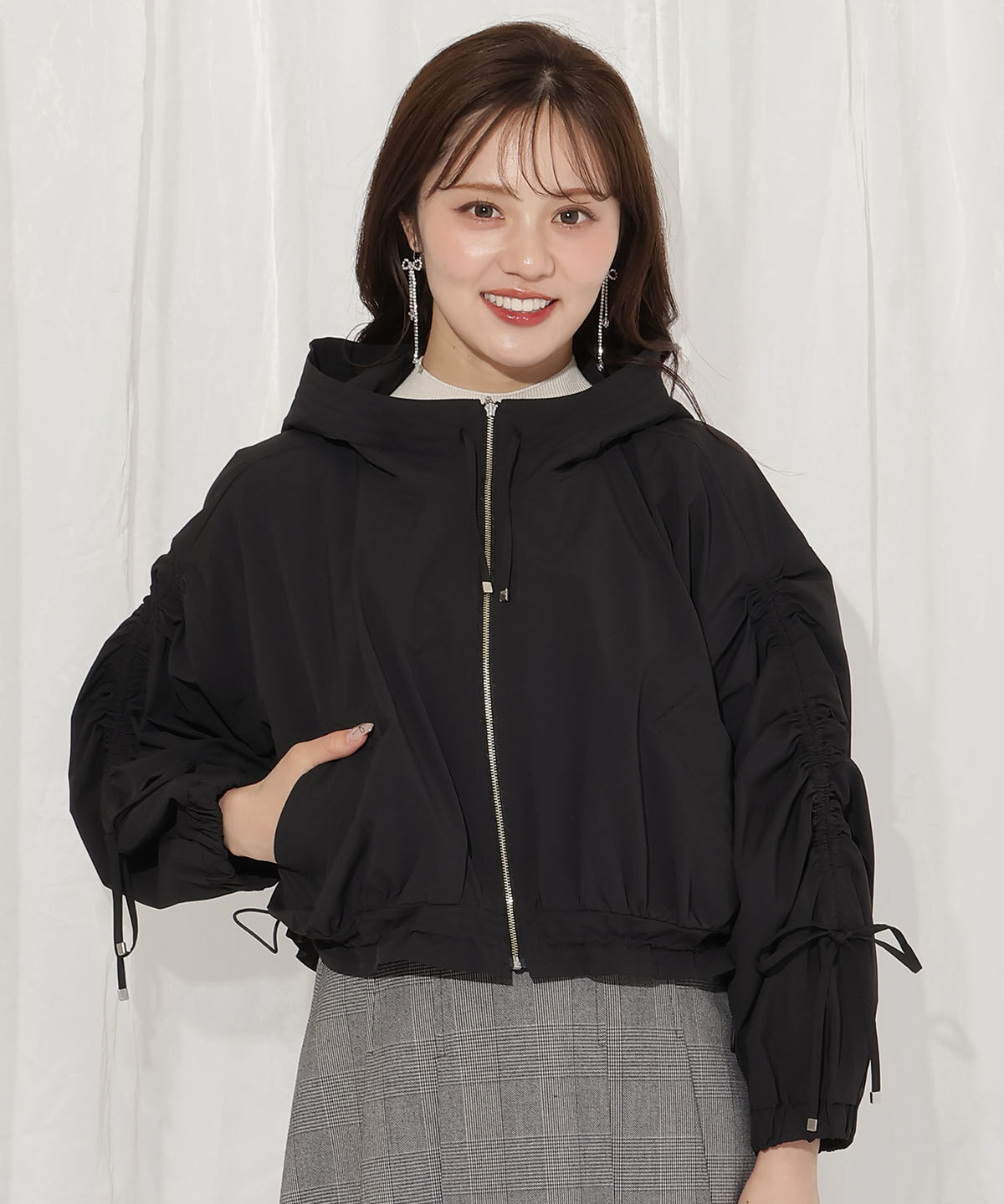 WILLSELECTION「ボリュームスリーブショートブルゾン」|ブルゾン・スタジャン|