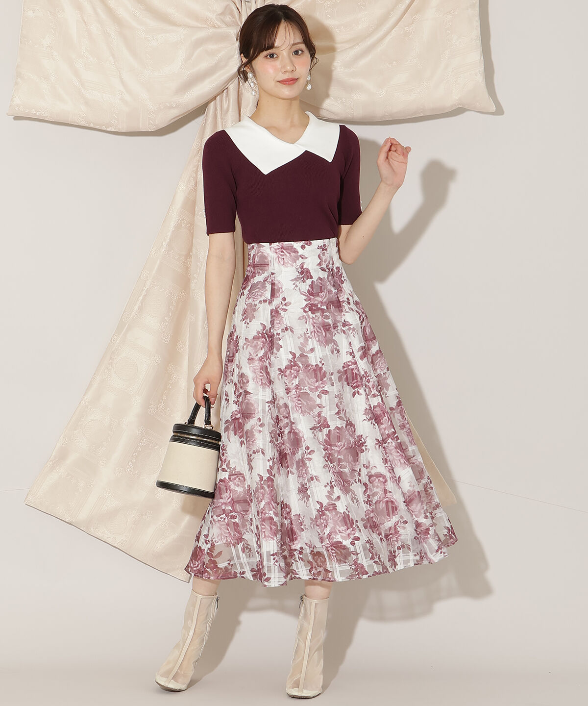 WILLSELECTION「アシメカラーリブニット」|ニット・セーター|