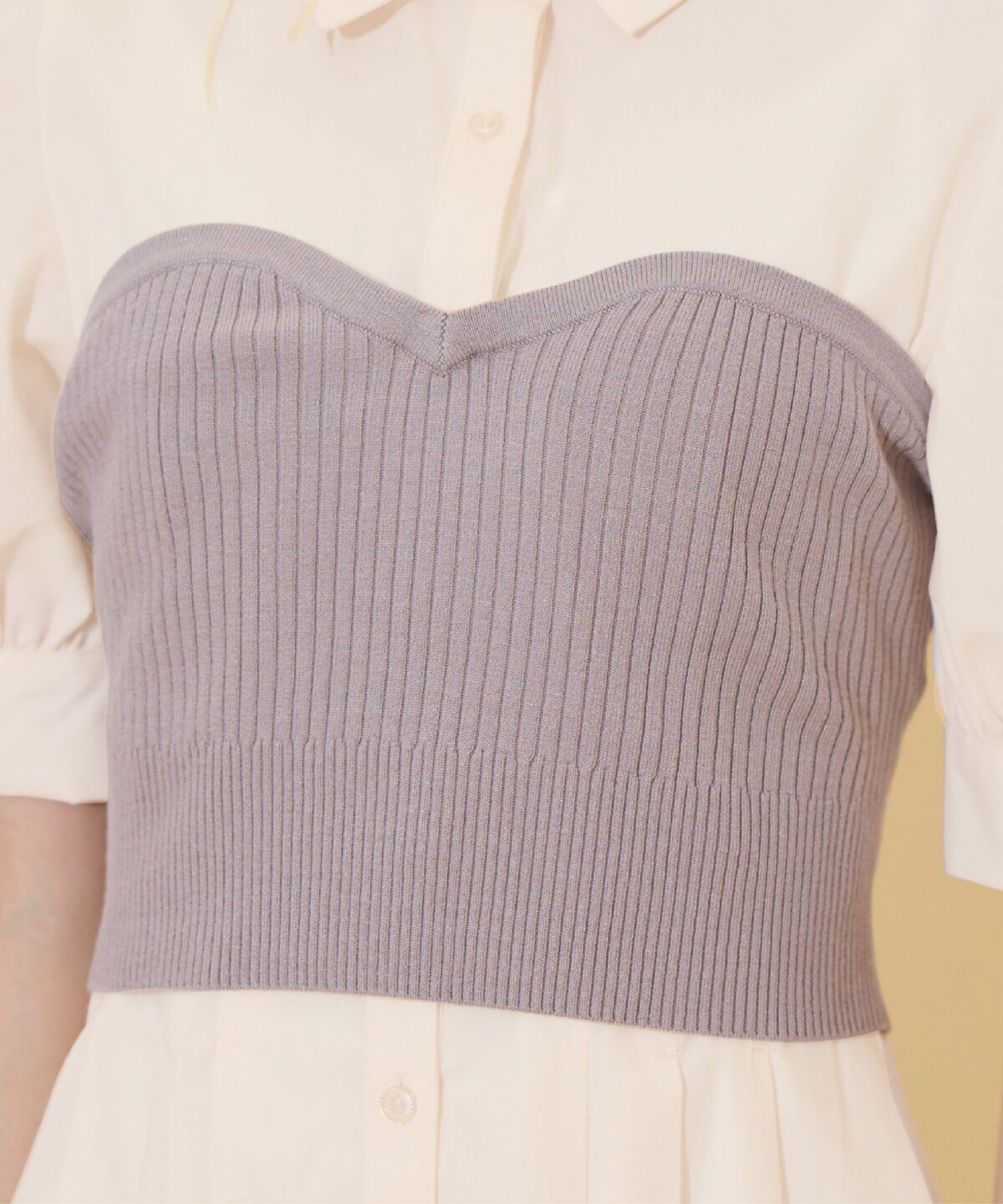 WILLSELECTION「ビスチェレイヤードタックシャツワンピース」|ワンピース|