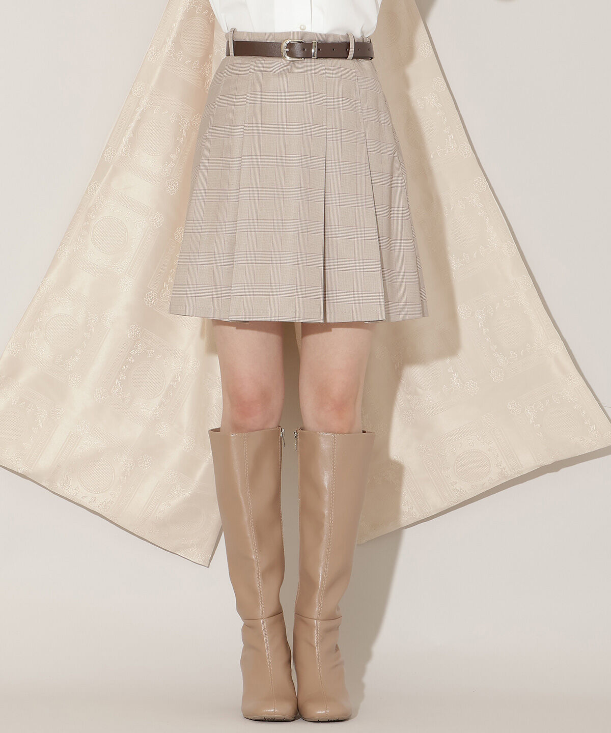 WILLSELECTION「ベルト付きプリーツミニスカート」|スカート|