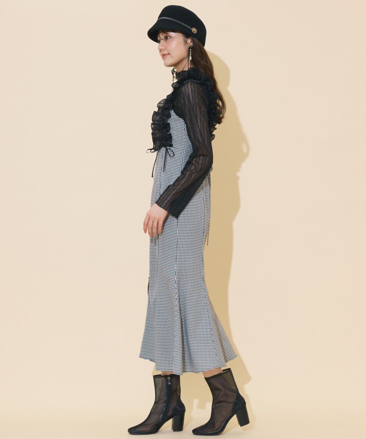 WILLSELECTION「フリルショルダーマーメイドワンピース」|ワンピース|