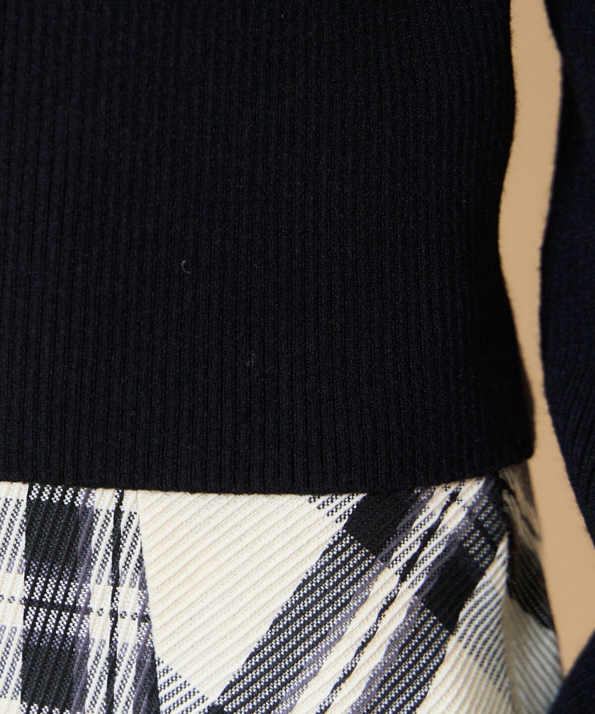 WILLSELECTION「ワンショルリボンタイリブニット」|ニット・セーター|