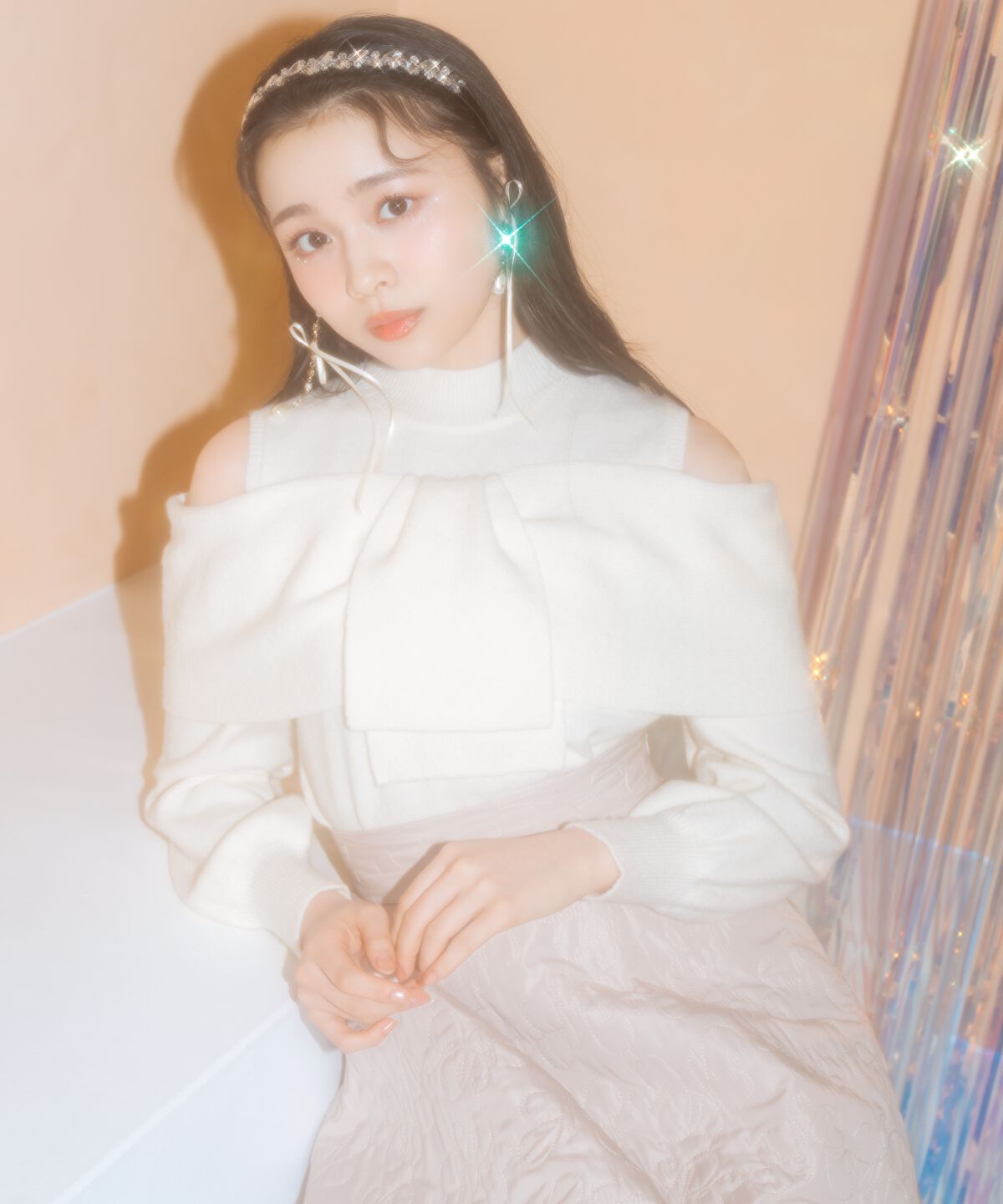 WILLSELECTION「ツイストリボンオフショルニット」|ニット・セーター|