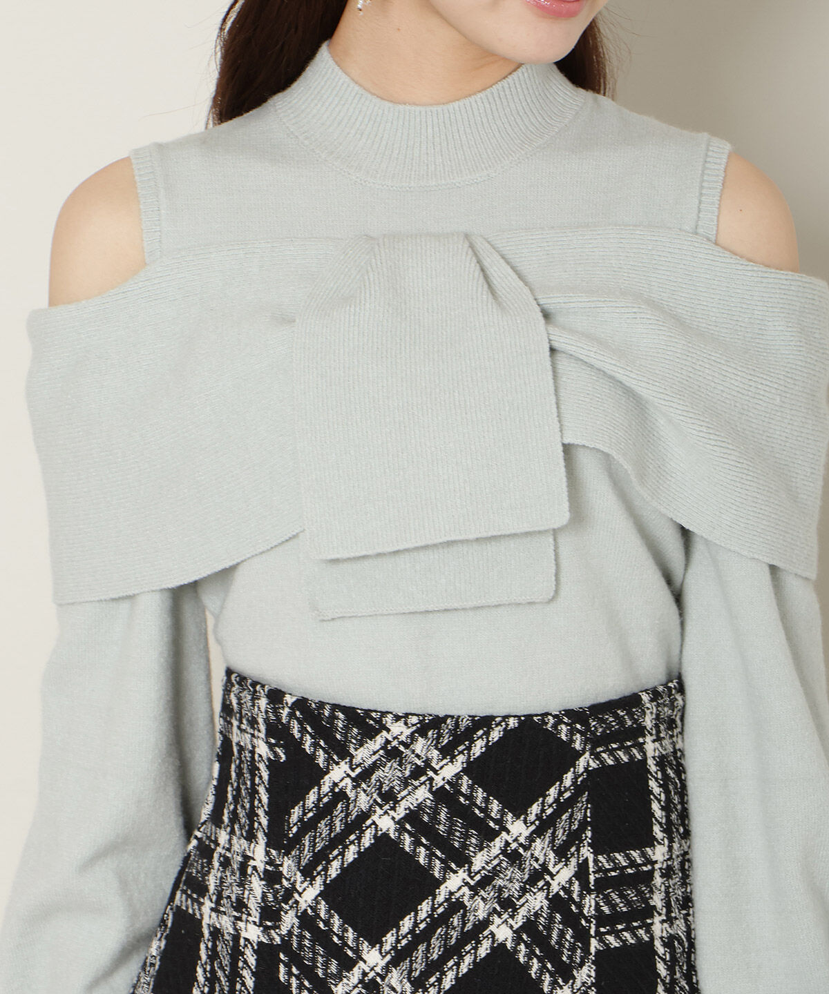 WILLSELECTION「ツイストリボンオフショルニット」|ニット・セーター|