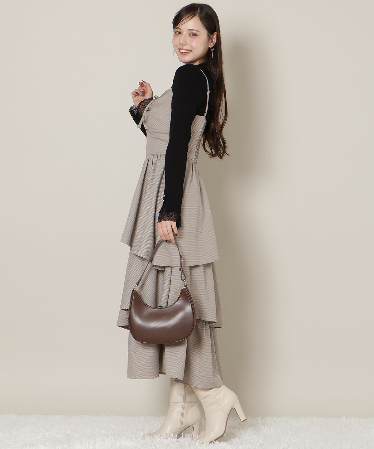 WILLSELECTION「ティアードキャミワンピース」|ワンピース|