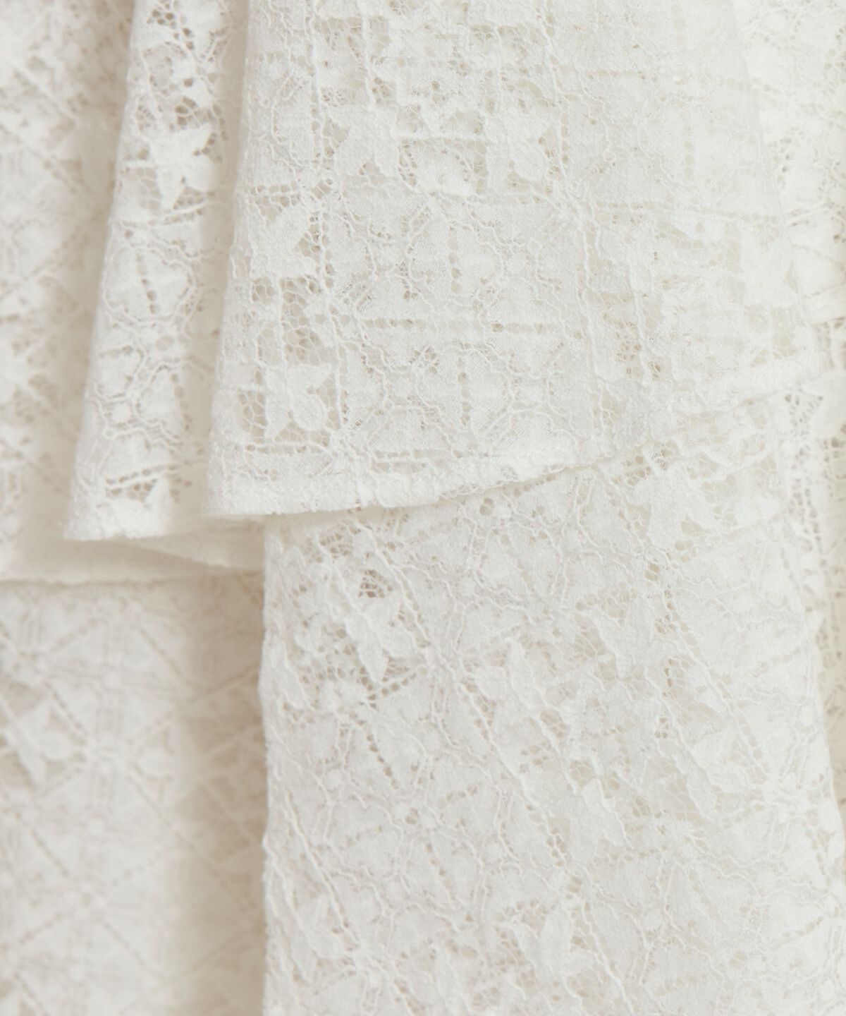 WILLSELECTION「アシメティアードレーススカート」|フレア|