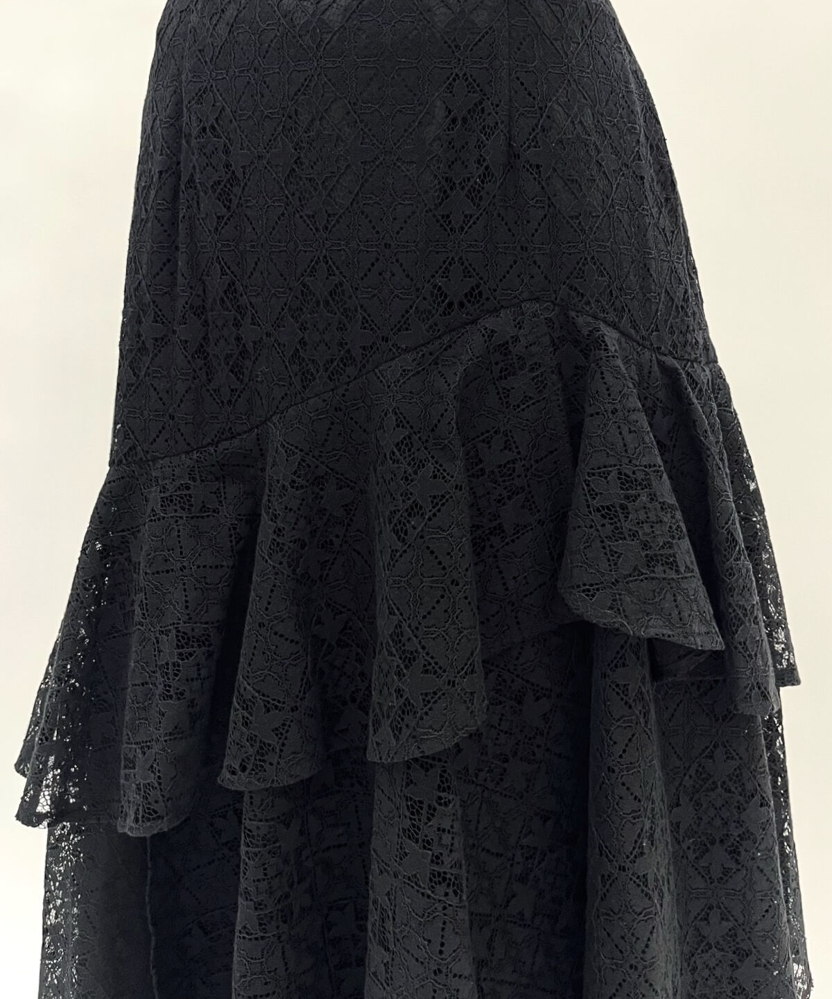 WILLSELECTION「アシメティアードレーススカート」|フレア|