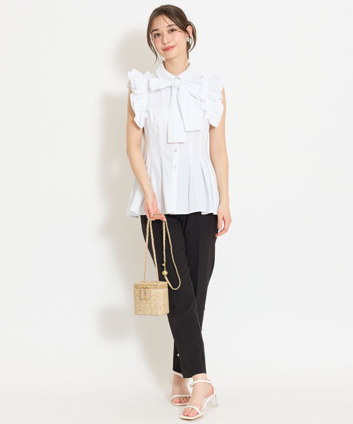 WILLSELECTION「フリルスリーブペプラムブラウス」|シャツ・ブラウス|