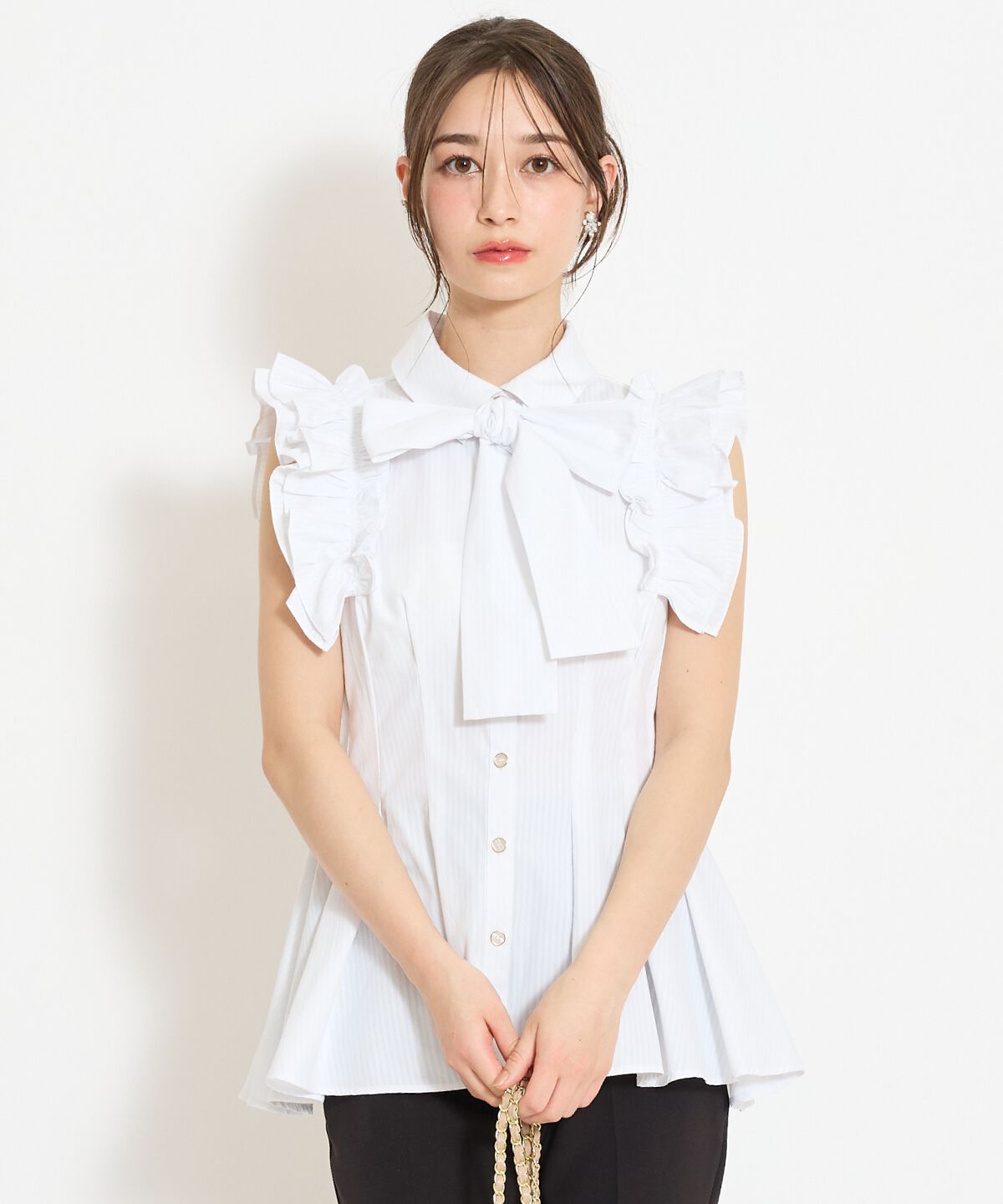 WILLSELECTION「フリルスリーブペプラムブラウス」|シャツ・ブラウス|