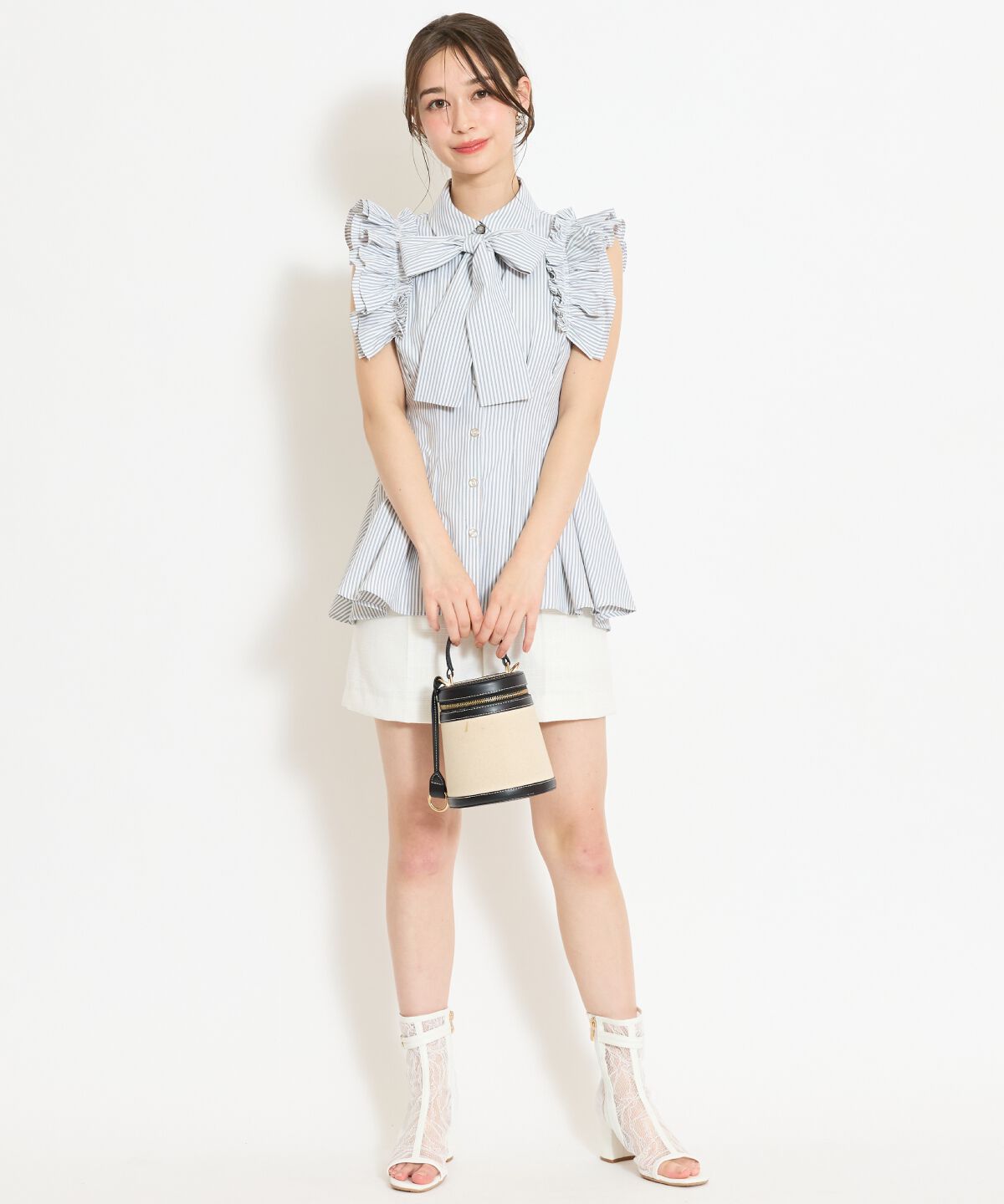 WILLSELECTION「フリルスリーブペプラムブラウス」|シャツ・ブラウス|