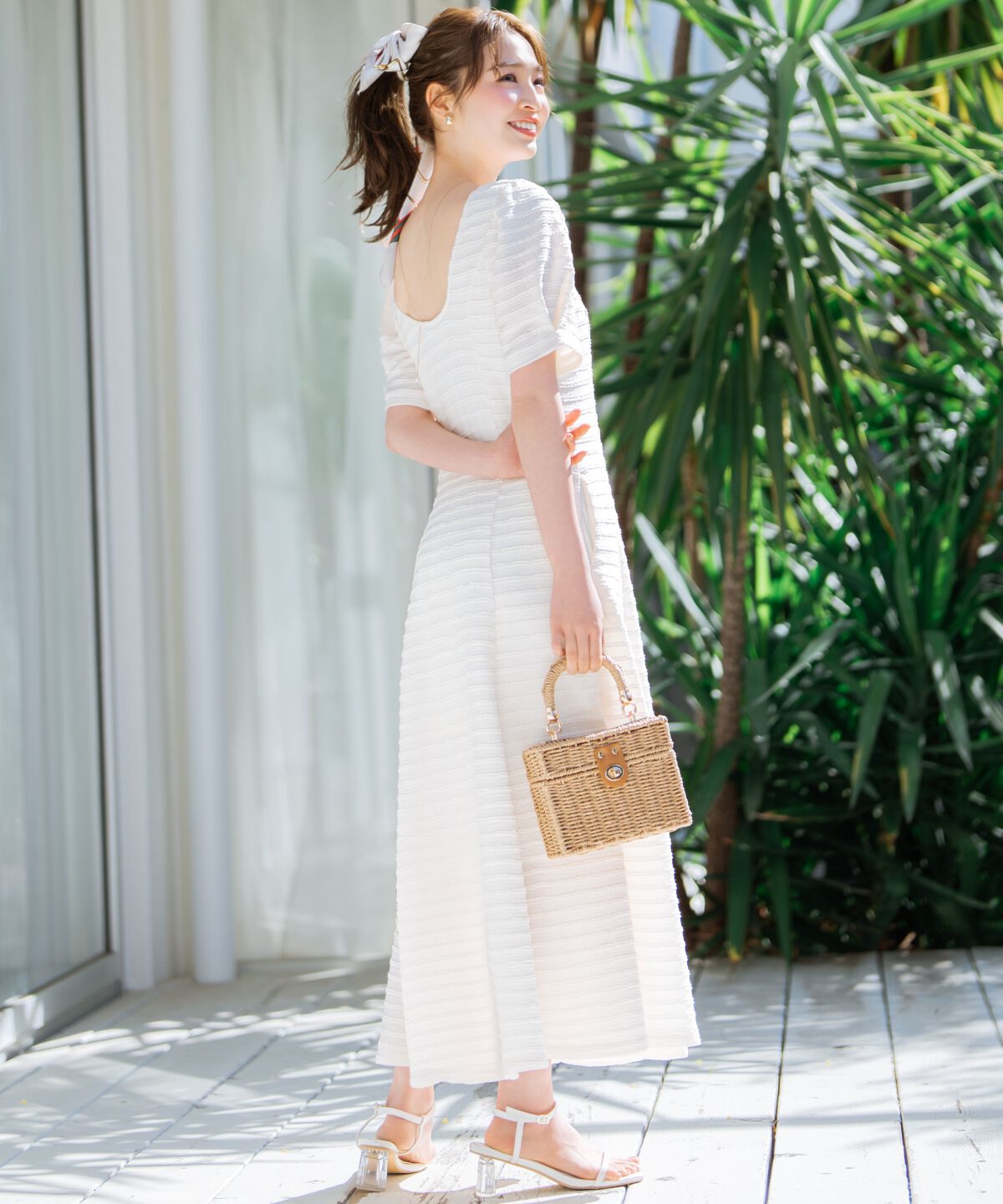 WILLSELECTION「バックオープンフレアカットワンピース」|ワンピース|オフ