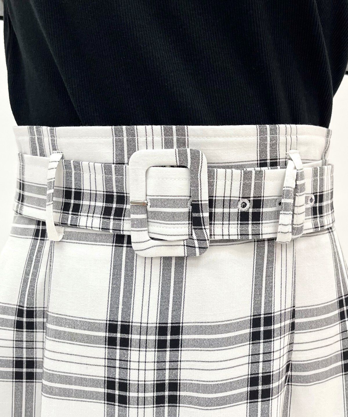 WILLSELECTION「ベルト付きハンカチヘムスカート」|フレア|