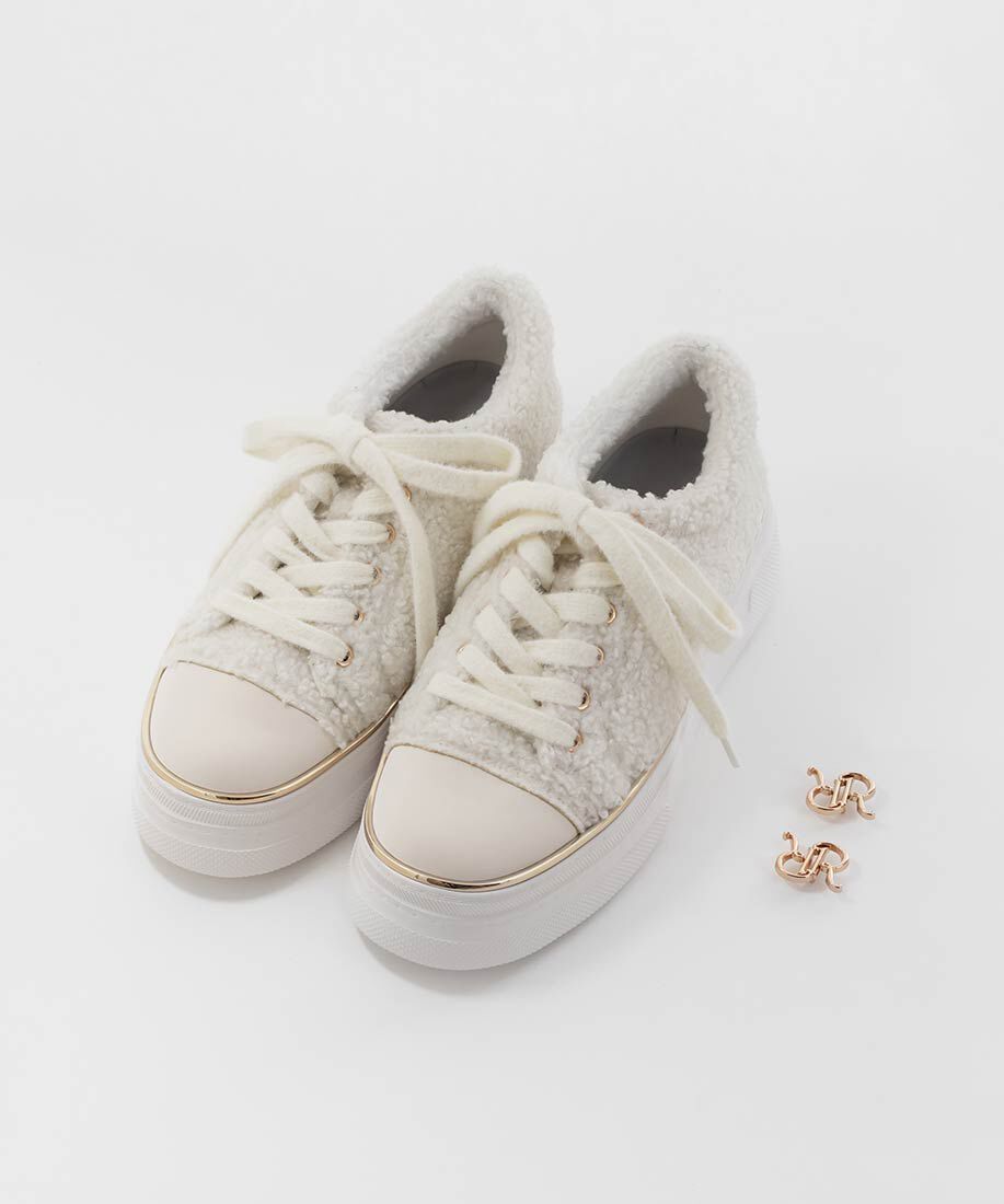  「2WAYモノグラムパーツボアスニーカー」|スニーカー|