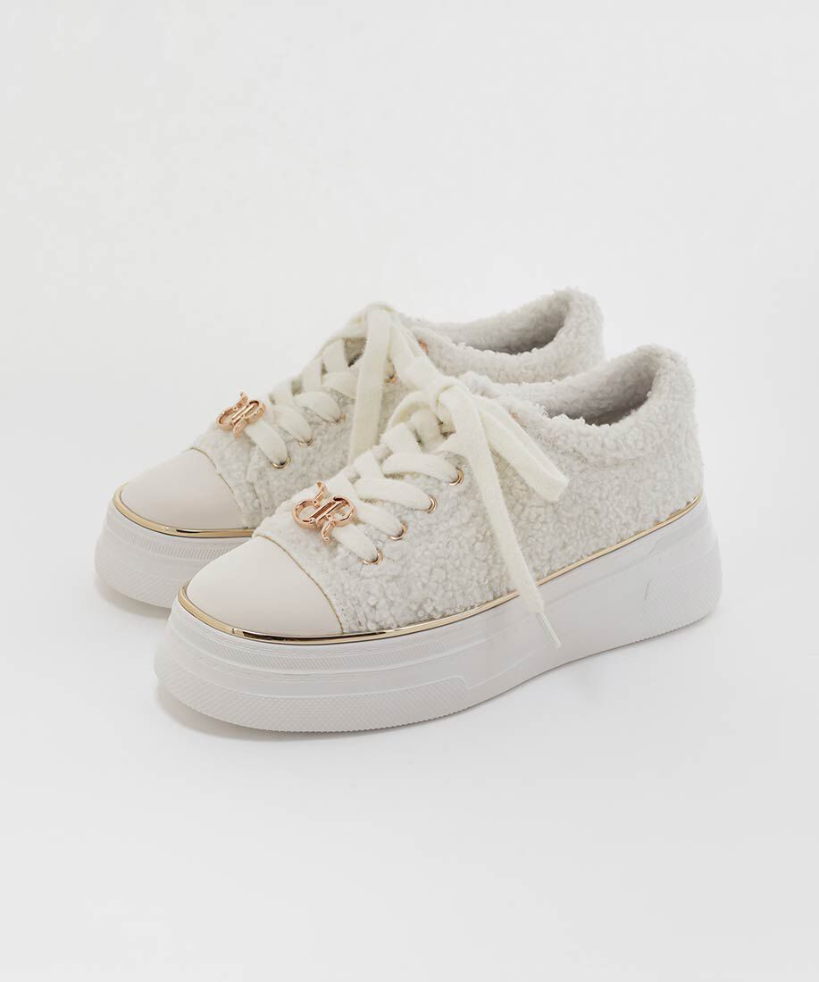  「2WAYモノグラムパーツボアスニーカー」|スニーカー|