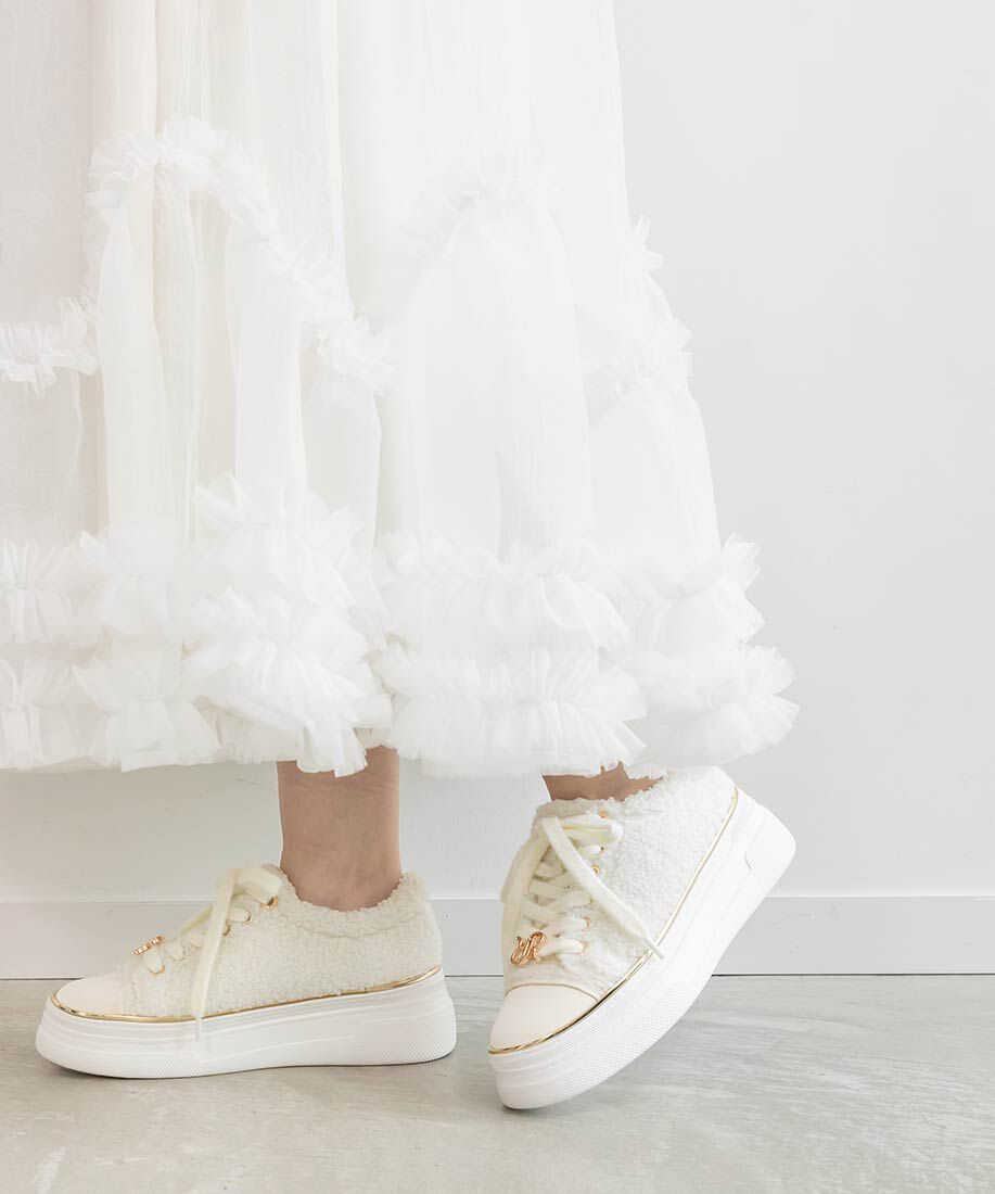  「2WAYモノグラムパーツボアスニーカー」|スニーカー|