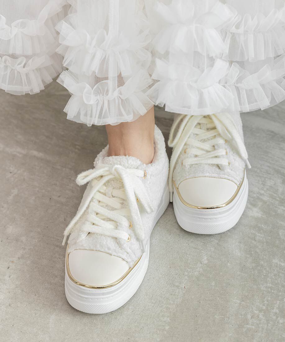  「2WAYモノグラムパーツボアスニーカー」|スニーカー|