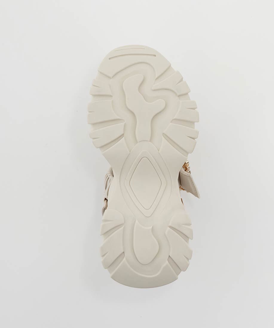  「ビジュー&times;ギャザーベルトスポーツサンダル」|サンダル|