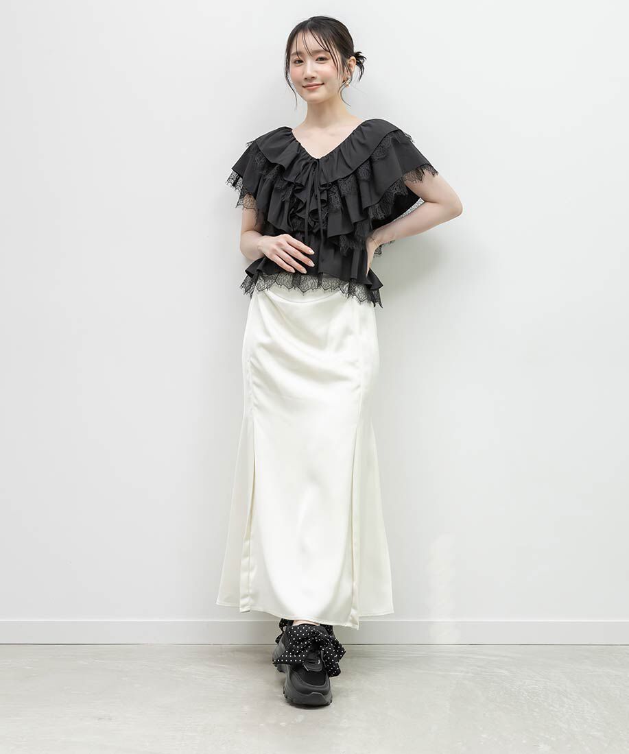  「2WAY スカーフリボンボリュームスニーカー」|スニーカー|