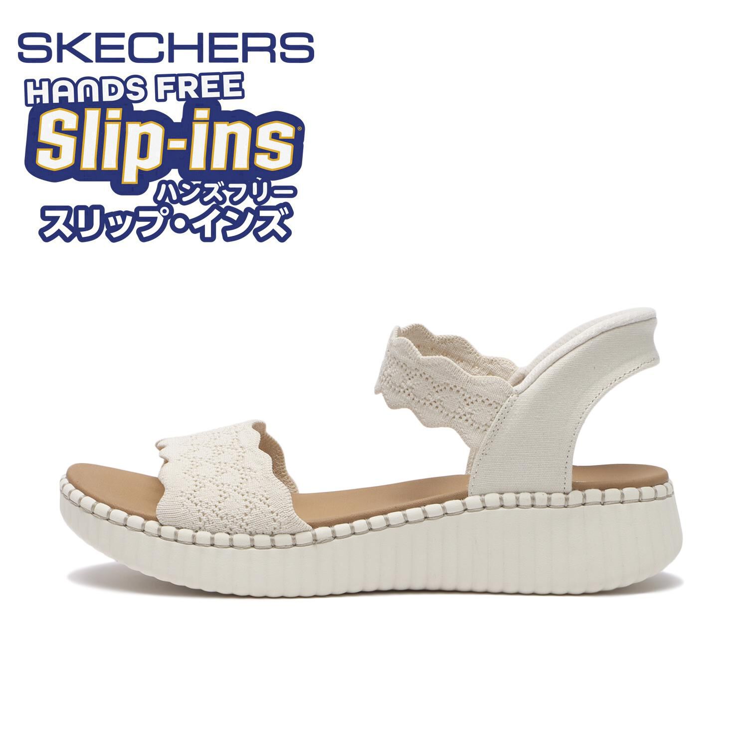SKECHERS「【SKECHERS】WILSHIRE -SIMPLY BELOVED」|サンダル|ホワイト