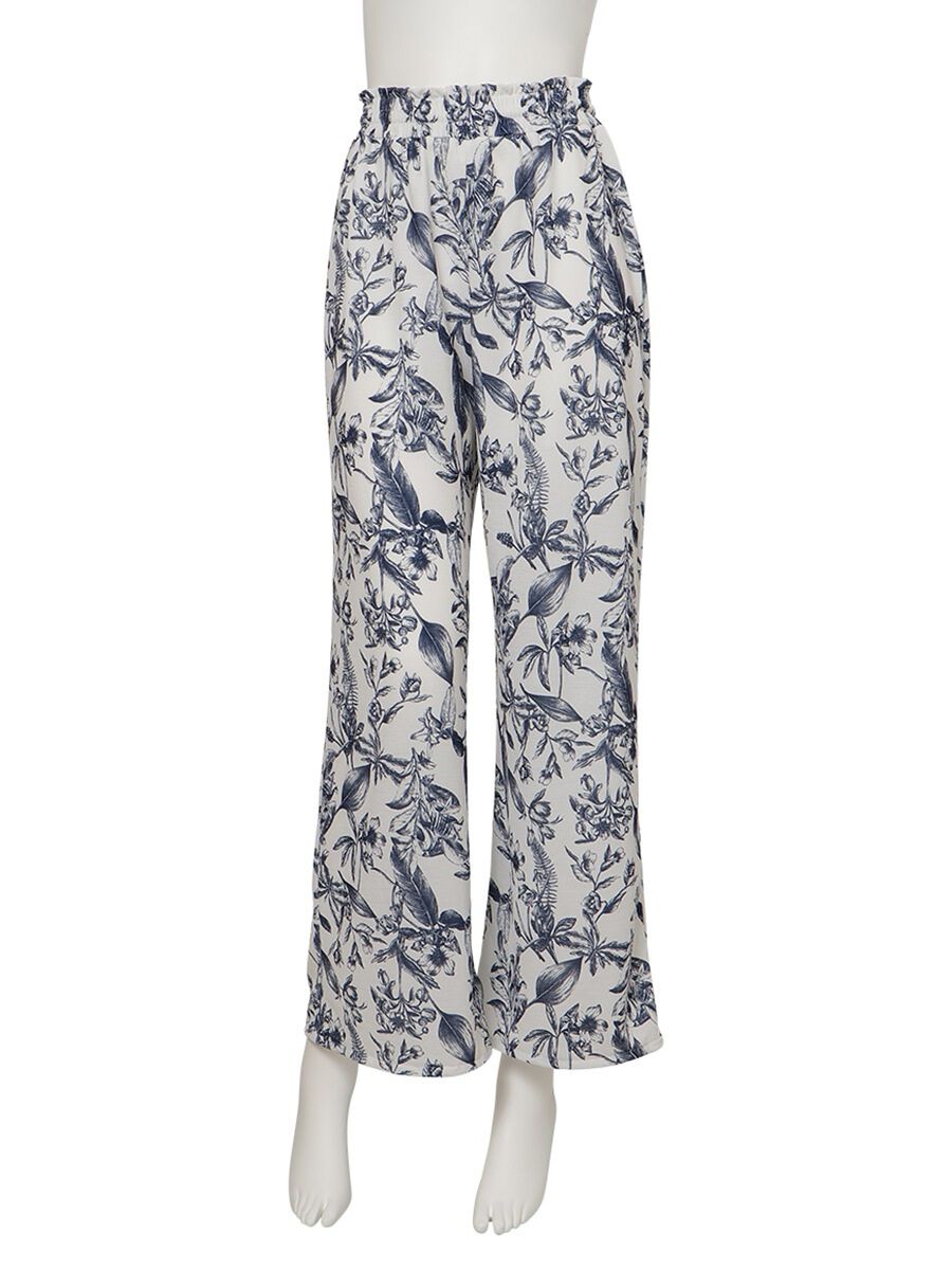 PEAK&PINE「【新作リゾートウェア】ハーバルボタニカル柄ロングパンツ」|ビキニ|