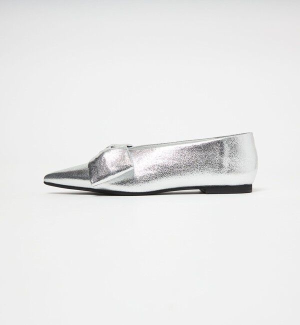 SY UNITED ARROWS「＜SY＞ポインテッド ビッグ リボン フラット10&uarr;」|パンプス|