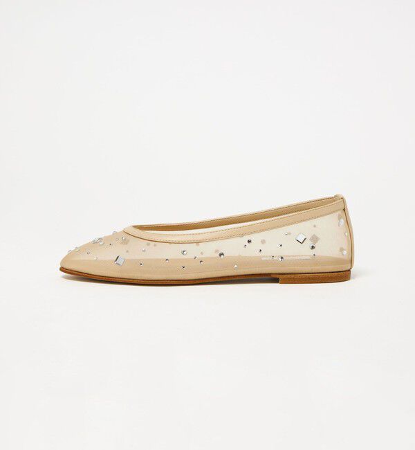 UNITED ARROWS「チュール ビジュー バレエシューズ」|バレエシューズ|