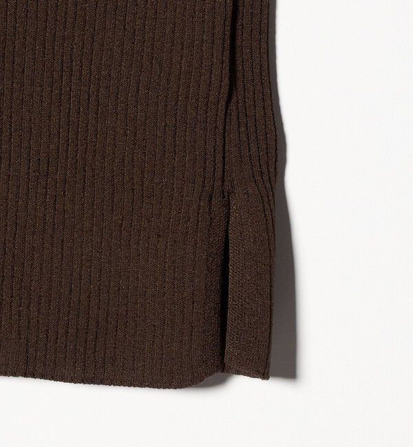 UNITED ARROWS「7分袖 シャツ コンビ ポロニット」|ニット・セーター|