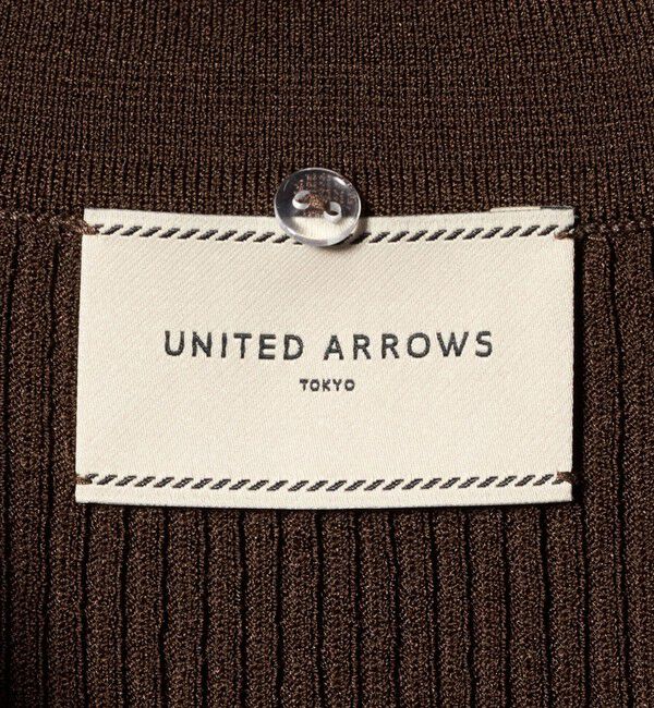 UNITED ARROWS「7分袖 シャツ コンビ ポロニット」|ニット・セーター|