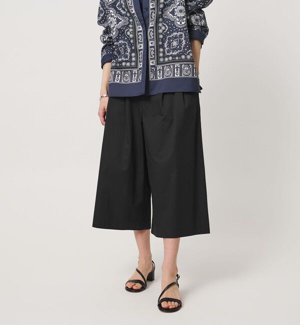 UNITED ARROWS「ギャバ クロップド パンツ」|キュロット|