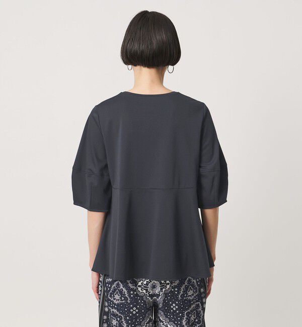 UNITED ARROWS「ポンチ ペプラム ショートスリーブ カットソー」|Tシャツ・カットソー|