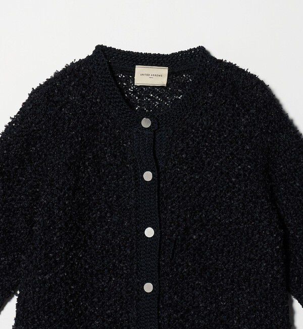 UNITED ARROWS「YTM 7分袖 カラー ミックス カーディガン」|カーディガン|