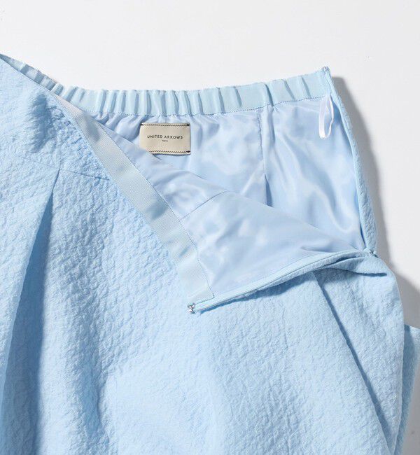 UNITED ARROWS「オーガンジー ジャガード フレアスカート ‐ウォッシャブル‐」|フレア|