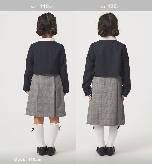 UNITED ARROWS green label relaxing「TRW ソリッド ボレロ / キッズ 110cm-130cm」|ノーカラージャケット|