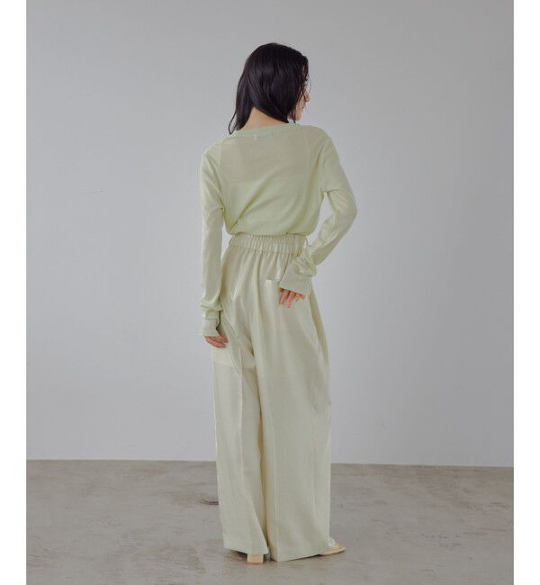 EMMEL REFINES「＜EMMEL REFINES＞EM LT/ツイル 2タック トロミパンツ」|チノ|