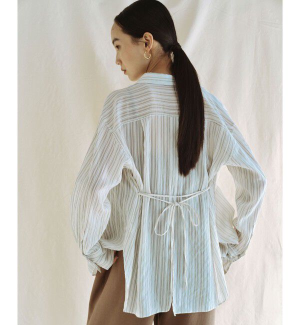 UNITED ARROWS green label relaxing「＜SEASONAL COLLECTION＞ストライプ シアー シャツ」|シャツ・ブラウス|その他1