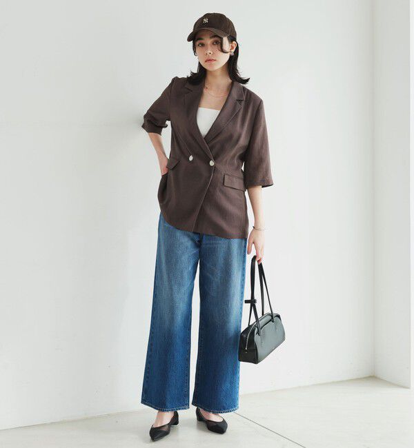 UNITED ARROWS green label relaxing「【結論シリーズ】シアーエアミドルスリーブジャケット［size SHORTあり］」|テーラードジャケット|