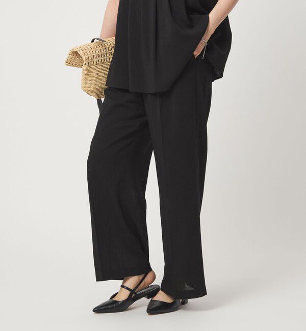 UNITED ARROWS green label relaxing「［size SHORT/TALLあり］シアーエア ワイド パンツ マシンウォッシャブル」|その他|