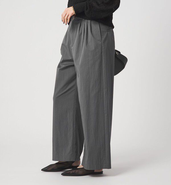 UNITED ARROWS green label relaxing「［size SHORTあり］グロッシー ワイド パンツ」|その他|