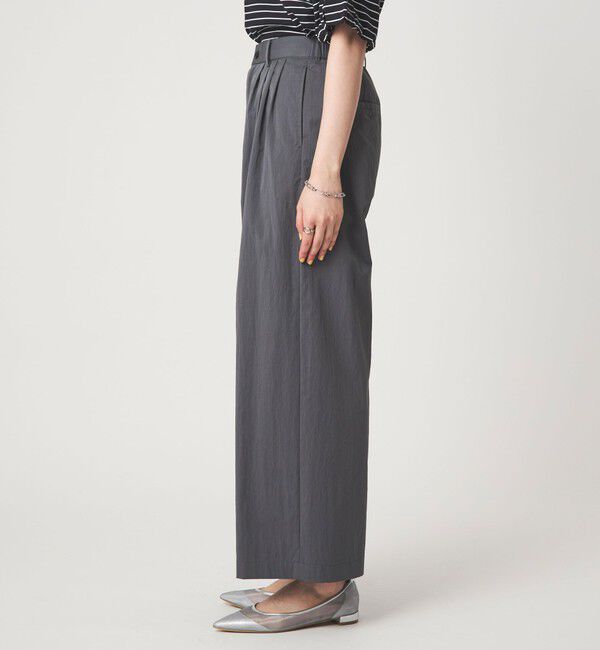 UNITED ARROWS green label relaxing「［size SHORTあり］グロッシー ワイド パンツ」|その他|