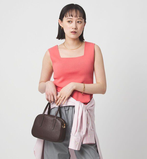 UNITED ARROWS green label relaxing「ニット タンクトップ ウォッシャブル」|タンクトップ|PINK