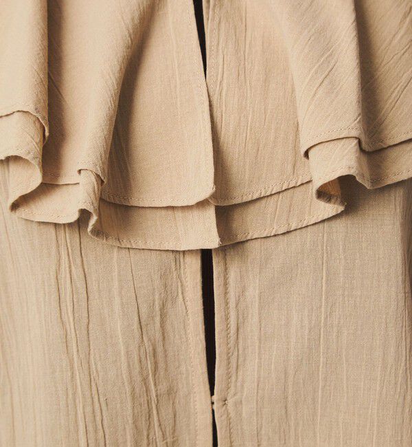 UNITED ARROWS green label relaxing「100/2 ラッフルカラー ブラウス」|シャツ・ブラウス|