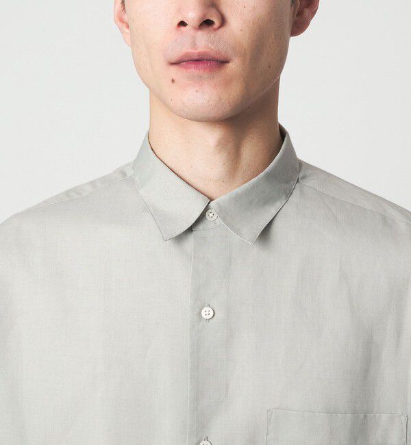 UNITED ARROWS green label relaxing「ラミー ミックス ジャストルーズ 長袖 シャツ」|シャツ・ブラウス|