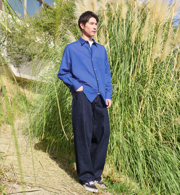 UNITED ARROWS green label relaxing「ラミー ミックス ジャストルーズ 長袖 シャツ」|シャツ・ブラウス|