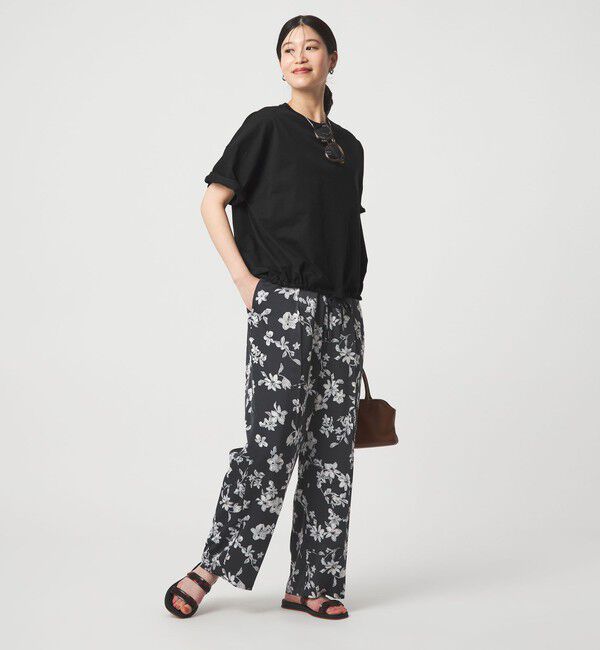 UNITED ARROWS green label relaxing「【WEB限定】＜at ease＞ドロスト カットソー 接触冷感 UVカット 遮熱」|Tシャツ・カットソー|