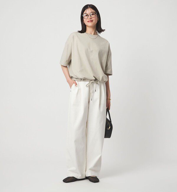 UNITED ARROWS green label relaxing「【WEB限定】＜at ease＞ドロスト カットソー 接触冷感 UVカット 遮熱」|Tシャツ・カットソー|